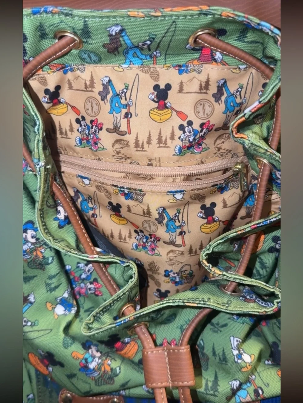 Loungefly Mickey, Minnie, & Friends Camping Scene Rucksack